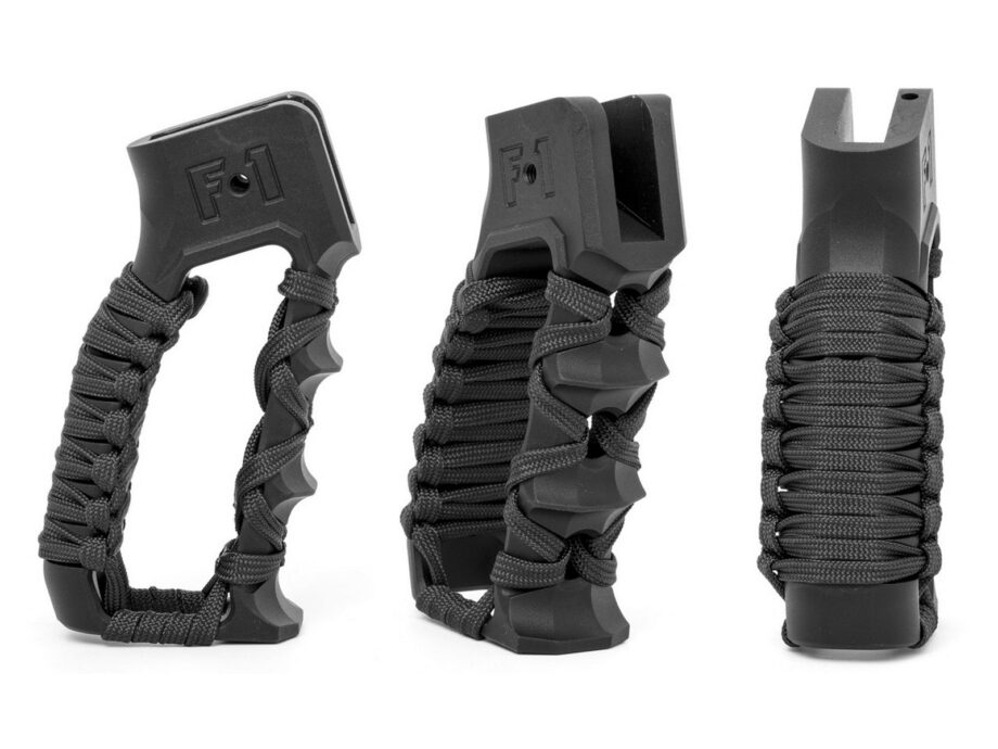 WATCHTOWER / F-1 FIREARMS Skeletonized Grip Style 2 AR-15 BLK inkl. Paracord BLK
