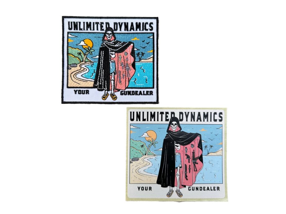 UNLIMITED DYNAMICS Patch “Your Gundealer” & Sticker *LIMITED 50 pcs*